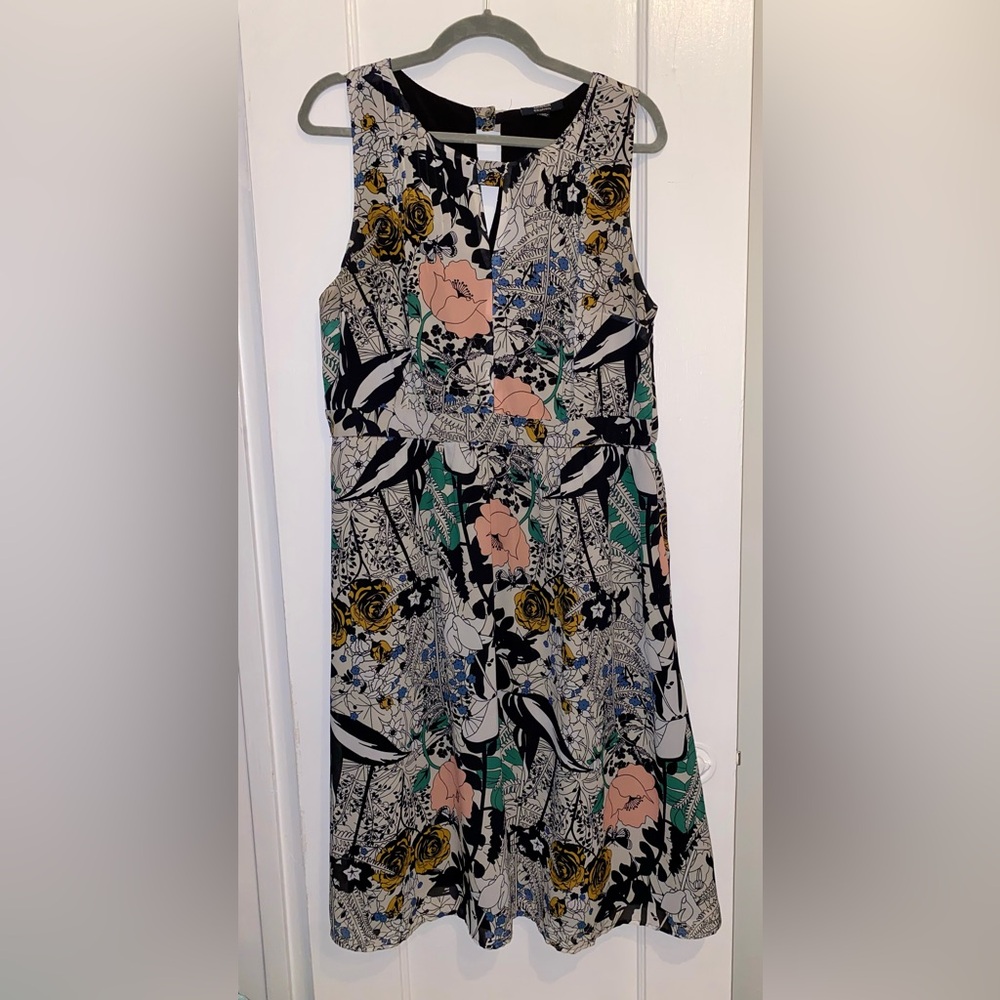 ModCloth Floral Print Midi Dress